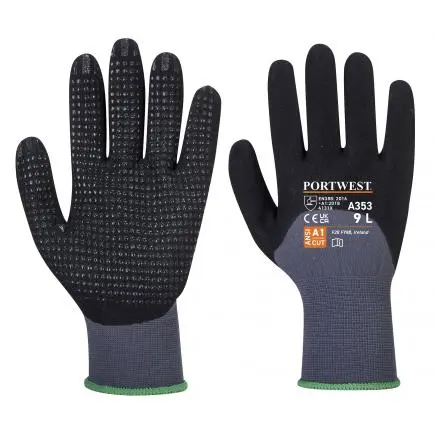 [5036108252879] DERMIFLEX ULTRA PLUS GREY/BLACK GLOVE LARGE PORTWEST - A353G8RL