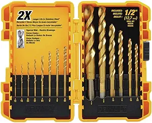 [351032] DEWALT 14 PC TITANIUM DRILL BIT SET - DW1341