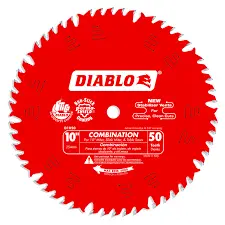 [008925020592] DIABLO BLADE 10" 50T COMBINATION SAW BLADE- D1050T