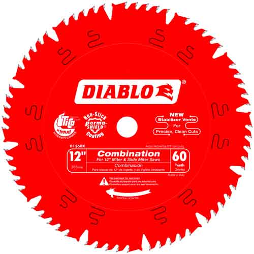 [008925091806] DIABLO BLADE 12" 60T - D1260X