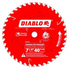 [008925019107] DIABLO BLADE 7 1/4" 40T FINISHING BULK - D0740A