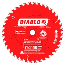 [008925134503] DIABLO BLADE 7 1/4" 40T FINISHING SAW BLADE (2-PACK) - D0740