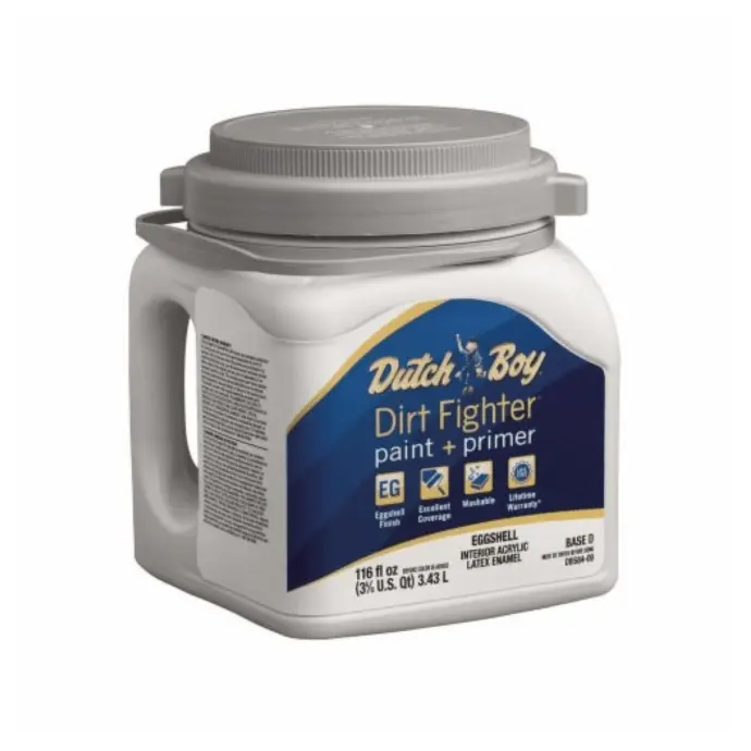 [035777804810] DIRT FIGHTER INTERIOR SEMI GLOSS ACRYLIC LATEX WHITE PAINT - GAL- 1.DB58303