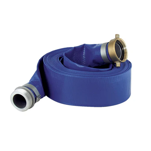 [725559090059] DISCHARGE HOSE FLAT 2" X 25FT BLUE APACHE - 2010205