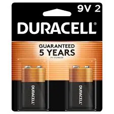 [041333029962] DURACELL BATTERIES 9V - 2CT