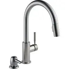 [034449733823] Delta Trask SS 1-Handle Kitchen Faucet - 19933-SSSD-DST