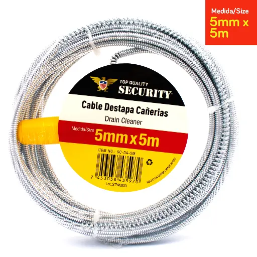 [7453038435970] Drain cleaner 5m SC-DA-5M