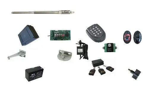 [799559026011] E8 400MM PACKAGE SET STAINLESS AUTOMATIC GATE OPENER WITH KEYPAD SAFETY IR BEAMS