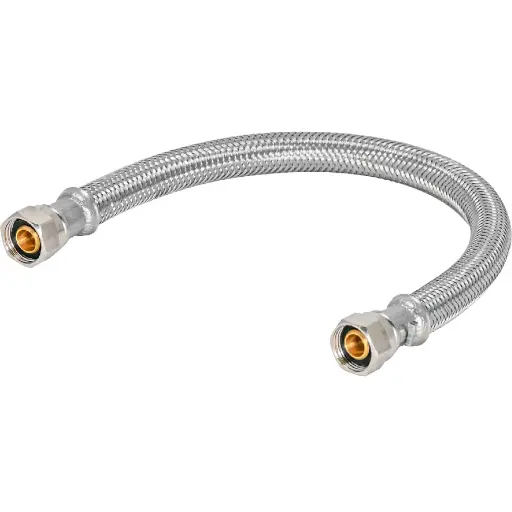 [091712480730] EASTMAN 3/8" X 3/8" X 12" FLEXIBLE FAUCET CONNECTOR SUPPLY HOSE
