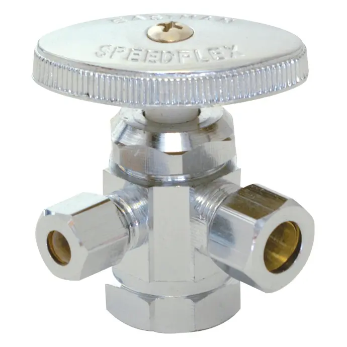 [091712043263] EASTMAN DUAL OUTLET STOP VALVE 3WAY - 04326C