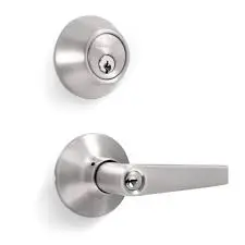 [7453038495974] ENTRANCE DOOR LOCK W/LEFT HANDLE 6PCS/BOX 24PCS/CASE DL6021B-SN-L 