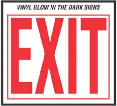 [029069111199] EXIT SIGN 10" X 12" HY-KO - EE-3