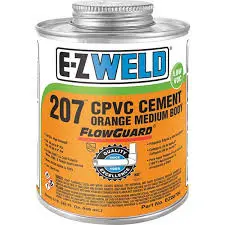 [892996002287] EZ WELD CPVC CEMENT REG BODY ORANGE 1/2PINT - 20702-EZ