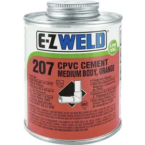[00812574015249] EZ WELD CPVC CEMENT REG BODY ORANGE 1/4 PINT - 20701- EZ