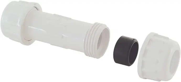 [091712205890] EZ- FLO 1-1/4" IPS PVC COMPRESSION COUPLING - 20589