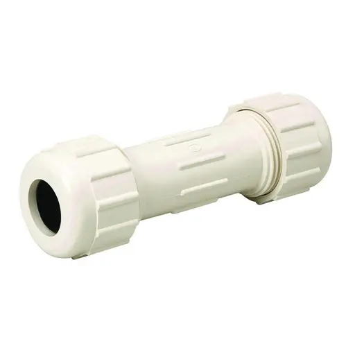 [091712205838] EZ- FLO 1/2" IPS PVC COMPRESSION COUPLING - 20583
