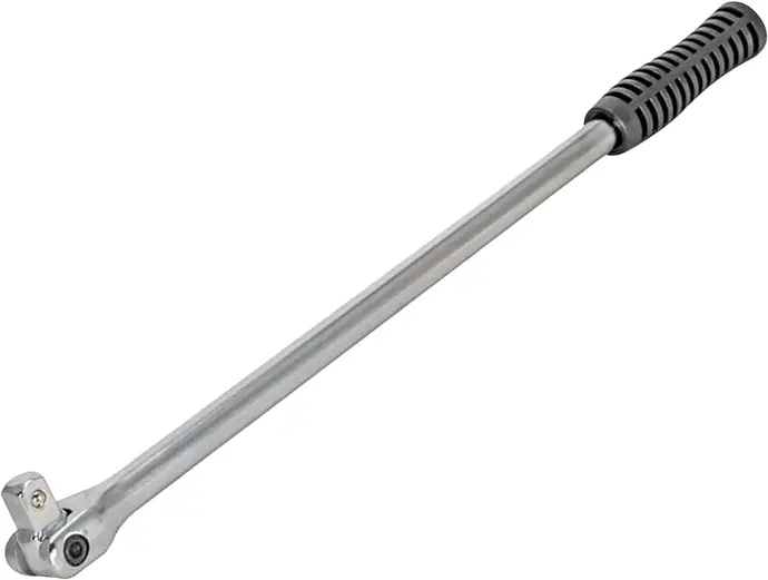 [091712450607] EZ-FLO BREAKER BAR 17" SILVER GRIP HANLDE - 45060