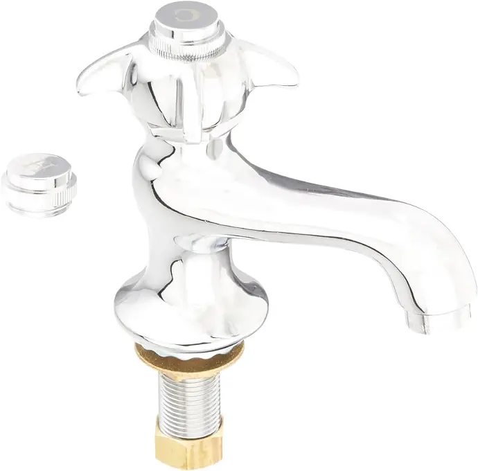 [091712399544 ] EZ-FLO CP SINGLE BASIN FAUCET AND LO-LEAD 11404 - 10796LF