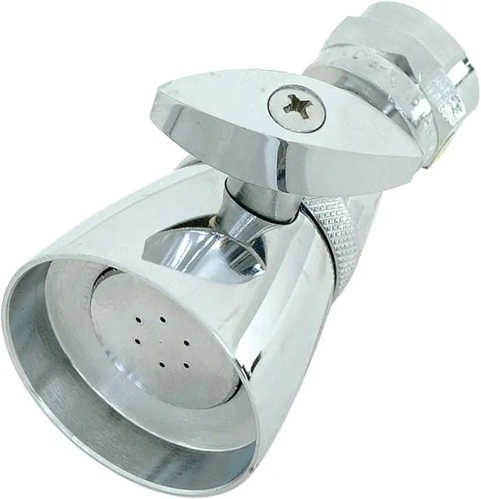 [091712150138] EZ-FLO DELUXE BRASS SHOWER HEAD 2.0 GPM 1-3/4" FACE CHROME - 15013