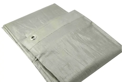 [064383570246] Erickson 12' X 20' Silver Heavy Duty Tarp - 57024
