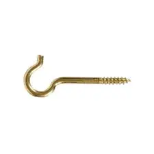 [008236498769] FG BRASS SCREW HOOK .135 X 2-1/16 - 321248