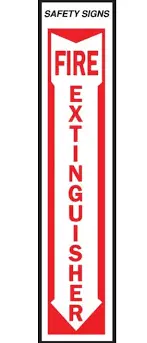 [029069111168] FIRE EXTINGUISHER SIGN 18" X 4" HY-KO - FE-1