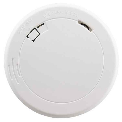 [029054019127] FIRST ALERT 10 YREA BATTERY POWERED SLIM SMOKE DETECTOR WITH PHOTOELECTRIC SENSOR - 1039852