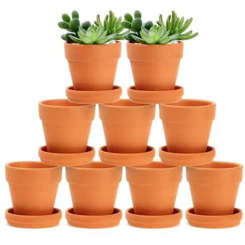 [7488501750700] FLOWER POT ROUND #3 W/ TRAY - 53-43