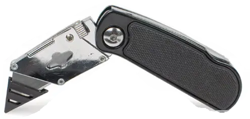 [638110012424] FOLDING KNIFE UTILITY 10 BLADE AND POUCH - BRUN010