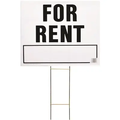 [029069001537] FOR RENT SIGN 20" X 24" HY-KO - LFR-4
