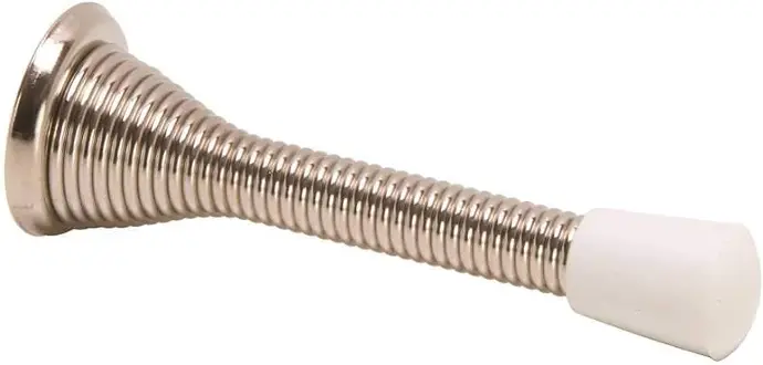 [076335561127] Flexible Doorstop, Bell Type, 3", Satin Nickel - Anvil Mark