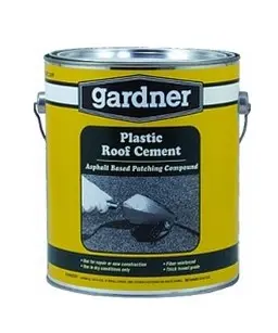 [025056034106] GARDNER BLACK PLASTIC ROOF CEMENT 1GAL - 0341-GA