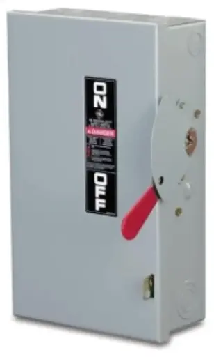 [783164008548] GE 200 AMP 3WIRE 2 POLE FUSIBLE SAFETY SWITCH 240 VOLT NEMA OUTDOOR - TG3224R