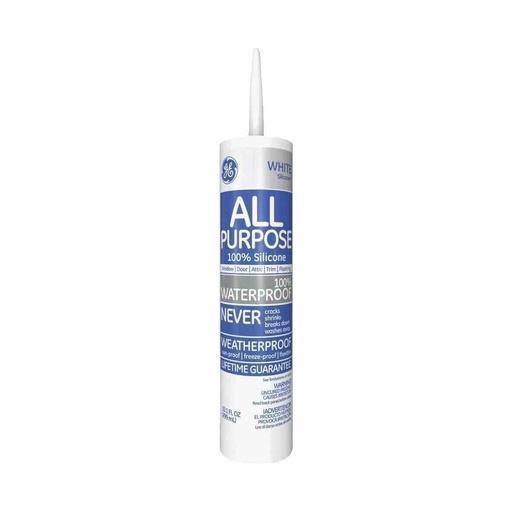 [077027001129] GE SILICONE 100% WHITE 10.1OZ - GE112A