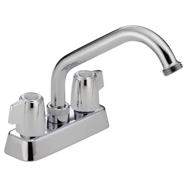 [091712427858] GENUINE 4" DCK MOUNT LAUNDRY FAUCET 2 HANDLE - 10891LFC....