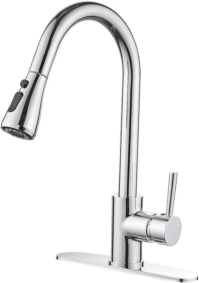 [091712428800] GENUINE FAUCET CHROME KITCHEN SINGLE LEVER HANDLE WOUT SPRAY - 10072LFC..
