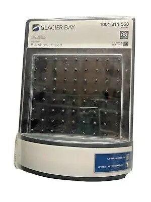 [6925699941042] GLACIER BAY 8" MODERN SQUARE SHOWER HEAD CHROME - 1001811563