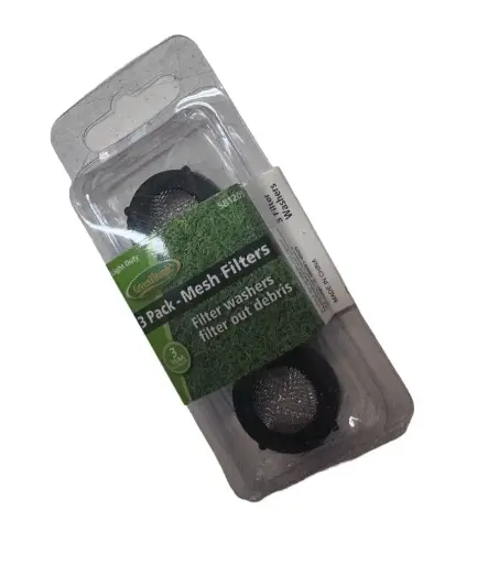 [052088046920 ] GREEN THUMB WASHER 3PCK METAL MESH FILTER SCREEN - 581205