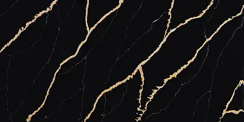 [3015] Golden Marquina - Quartz Slab