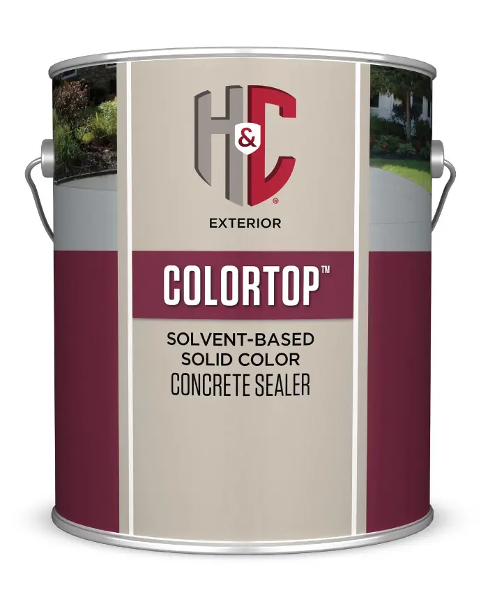[035777228715] H&C COLORTOP Solvent-Based Solid Color Concrete Sealer SILVER GRAY Gal - 10.100144-16