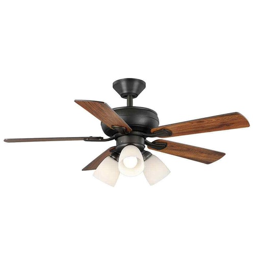 [792145370062] HAMPTON BAY 44" SMALL ROOM CEILING FAN 122855 TARNISHED BRONZE FINISH HAWKING