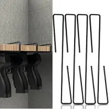 [808349358007] HANDGUN HANGER SOLID STEEL PISTOL HOLDER INDOOR STORAGE RACK 12PACK