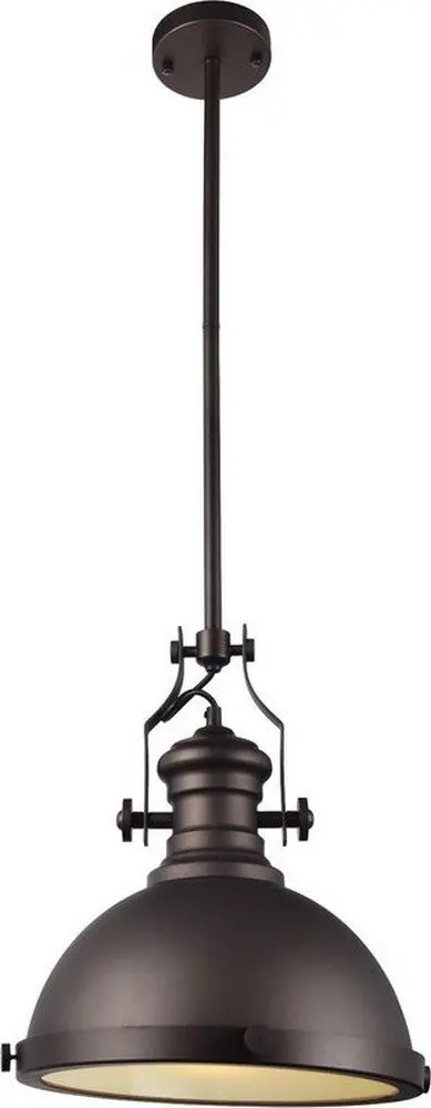 [802062210942] HARDWARE HOUSE 1-LIGHT ENGLISH BRONZE PENDANT FIXTURE - 210942