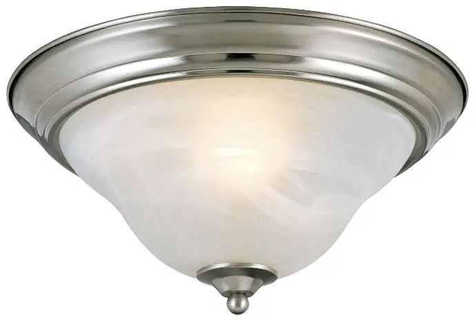 [802062544658] HARDWARE HOUSE 13" BY 6-1/2" CEILING LIGHTING FIXTURE BRUSHED NICKEL - 544650