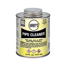 [078864191202] HARVEYS PIPE PVC CLEANER 16OZ - 019120