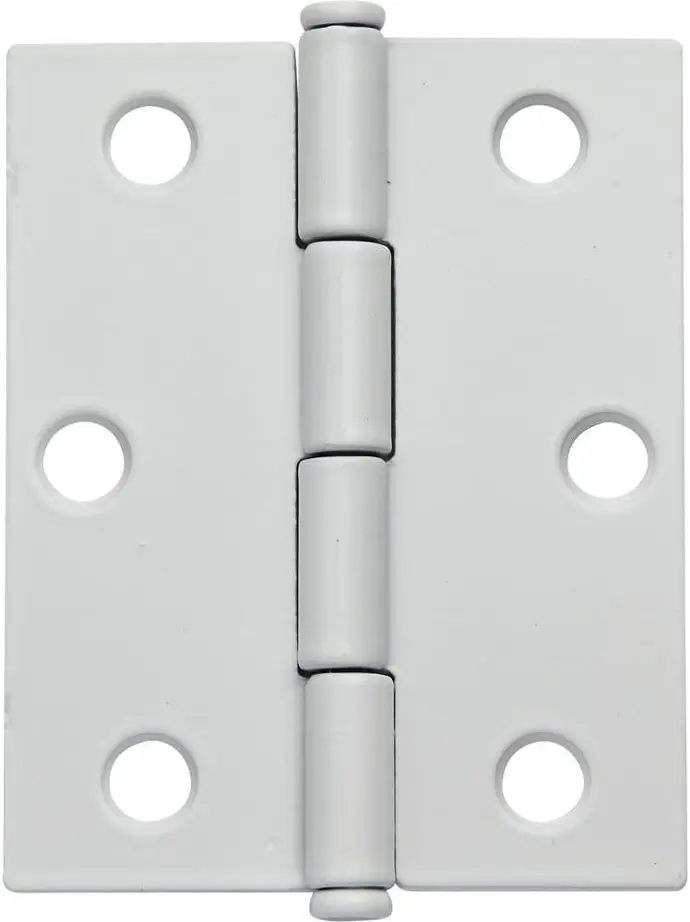 [638110003866] HD 2 PIN CABINET HINGE WHITE FLAT - BR56446