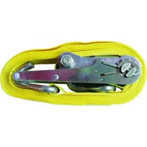 [450007] HD RATCHET TIE DOWN 4"  X 27' 15000LBS - BROWN USA - TTD002