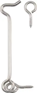[038902001245] HILLMAN CD-GATE HOOK EYE 4' SS - 853374EA