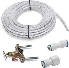 [820633005728] HOME WERKS 1/4" X 25" POLY ICE MAKER INSTALLATION KIT - 7252-25-KIT