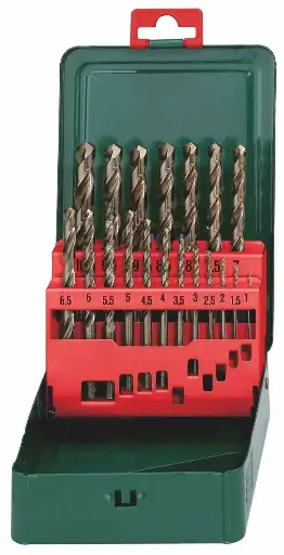 [4007430201201] HSS-CO TWIST DRILLS (19 PCS) METABO - 627170000